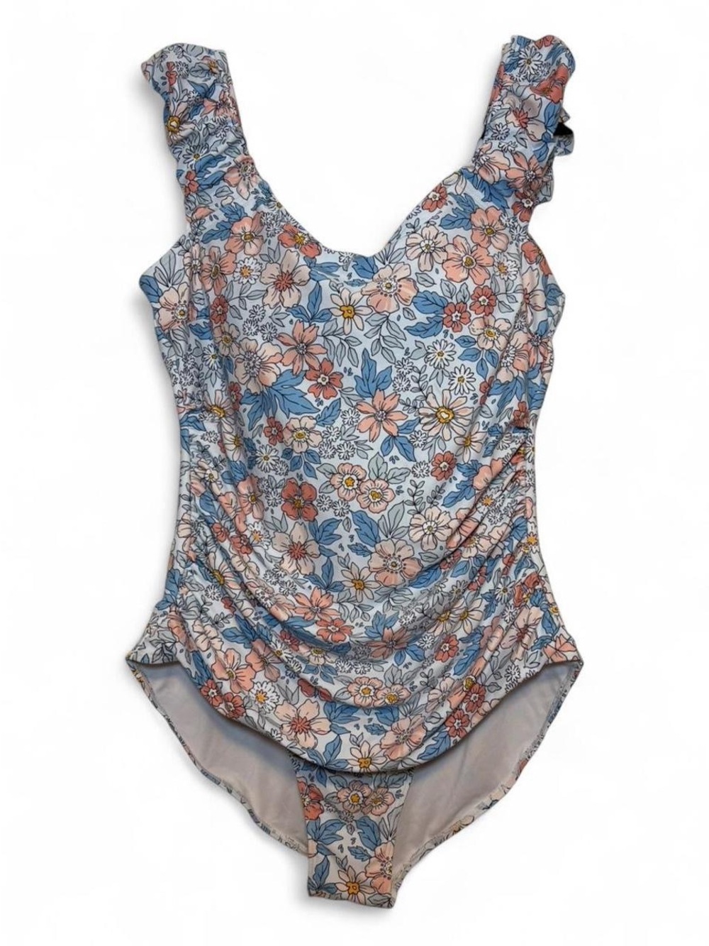 Eomenie Twee One-Piece Liberty of London-esque Blue Floral Swimsuit